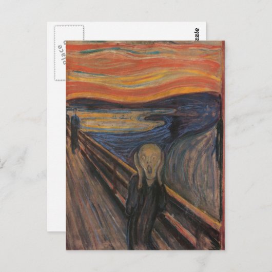 Het scherm briefkaart (Voorkant / Achterkant)