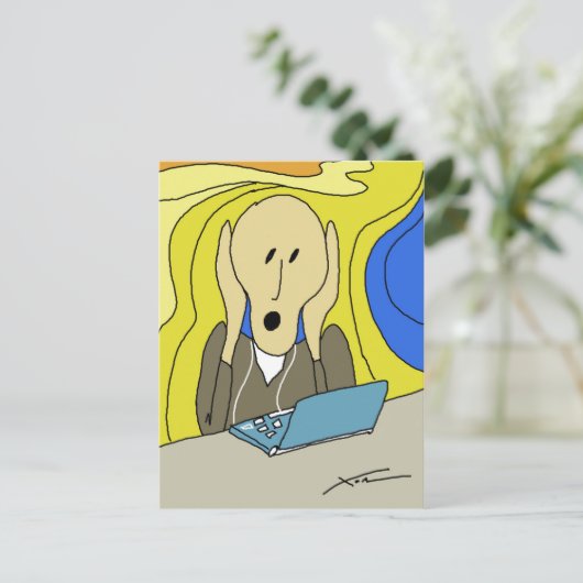 Het scherm briefkaart (Staand voorkant)