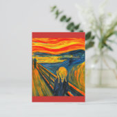 Het scherm - Edvard Munch - Art Post Card Briefkaart (Staand voorkant)