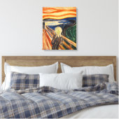 Het scherm | Edvard Munch | Canvas Afdruk (Insitu (Slaapkamer))