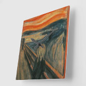 Het scherm - Edvard Munch Vierkante Klok (Hoek)