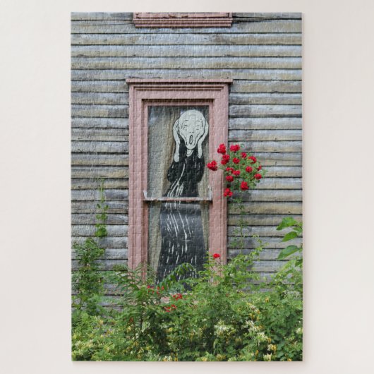 Het scherm in een venster legpuzzel (Verticaal)