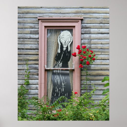 Het scherm in een venster poster (Voorkant)