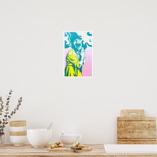 Het scherm poster (Keuken)