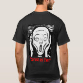 Het scherm - Sluiten-omhoog-Helderwit-achterkant T-shirt (Achterkant)