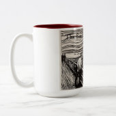 Het scherm tweekleurige koffiemok (Links)