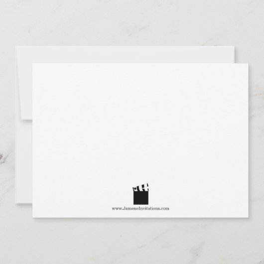 Het scherm van de film en gordijn de uitnodiging v (Achterkant)