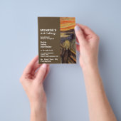 Het scherm van Edvard Munch, Art Dealer, Gallery Flyer (Hand)
