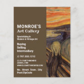 Het scherm van Edvard Munch, Art Dealer, Gallery Flyer (Voorkant)