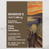 Het scherm van Edvard Munch, Art Dealer, Gallery Flyer (Voorkant)