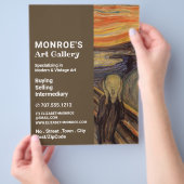 Het scherm van Edvard Munch, Art Dealer, Gallery Flyer (Hand)