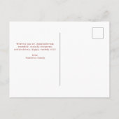 Het scherm van het nieuwe jaar van Covid aan uw Fo Briefkaart (Achterkant)