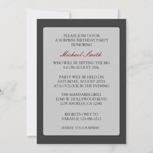 Het schermbeeld - grappige 40ste verjaardag kaart (Achterkant)