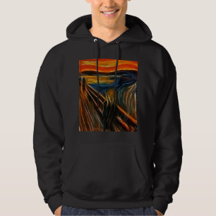Het schermfractale schilderij Edvard Munch Hoodie