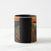 Het schermfractale schilderij Edvard Munch Mok (Midden)