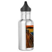 Het schermfractale schilderij Edvard Munch Waterfles (Links)