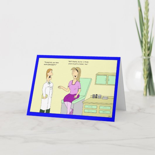 Het scherpe Faryngitis wordt goed Kaart (Voorkant)