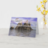 Het scherpe Wenskaart van het Eiland Kaart (Gele Bloem)