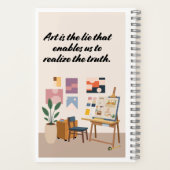Het schetsboek van het atelier van de kunstenaar notitieboek (Achterkant)