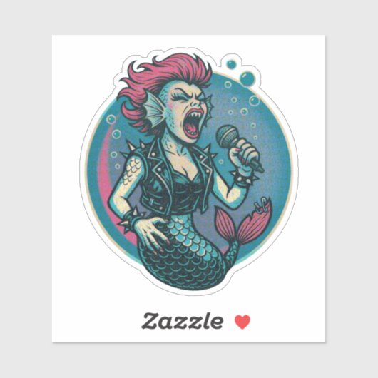 Het schetteren van de Vinyl Siren Sticker (Vel)