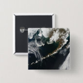 Het schiereiland Alaskan en de eilanden Aleutian Vierkante Button 5,1 Cm (Voorkant /achterkant)