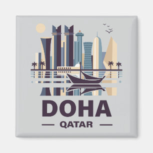 Het schiereiland Doha Qatar Arabia Magneet