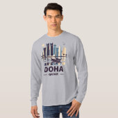 Het schiereiland Doha Qatar Arabia T-shirt (Voorkant volledig)
