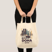 Het schiereiland Doha Qatar Arabia Tote Bag (Voorkant (product))