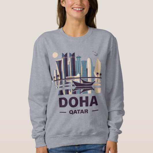 Het schiereiland Doha Qatar Arabia Trui (Voorkant)