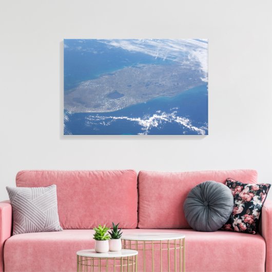 Het schiereiland Florida. Canvas Afdruk (Insitu (Woonkamer))