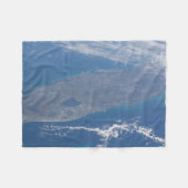 Het schiereiland Florida. Fleece Deken (Voorkant (Horizontaal))