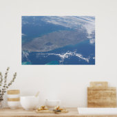 Het schiereiland Florida. Poster (Keuken)