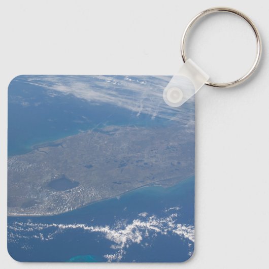 Het schiereiland Florida. Sleutelhanger (Achterkant)