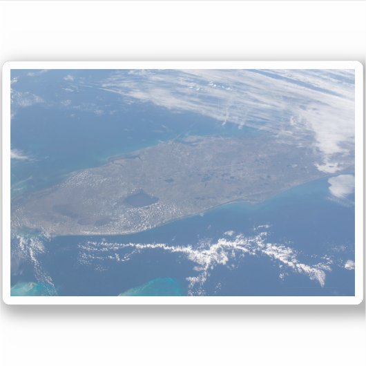 Het schiereiland Florida. Sticker (Voorkant)