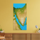 Het schiereiland Sinai Canvas Afdruk (Insitu (Woonkamer))