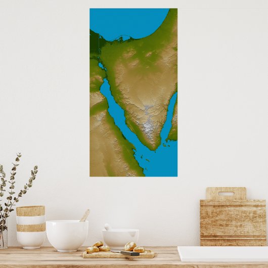 Het schiereiland Sinai Poster (Keuken)