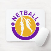 Het schieten van de speler van Netball het blokker Muismat (Met muis)