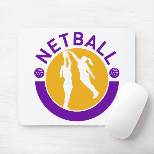 Het schieten van de speler van Netball het blokker Muismat (Met muis)