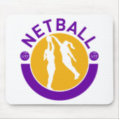Het schieten van de speler van Netball het blokker Muismat (Voorkant)