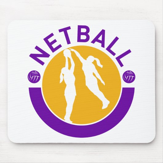 Het schieten van de speler van Netball het blokker Muismat (Voorkant)