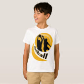 Het schieten van de speler van Netball het blokker T-shirt (Voorkant volledig)