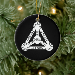 Het schild van de driedaagse versiering keramisch ornament