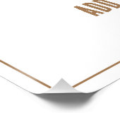 Het schild van de ridder. Wapen. Veiligheidsbadge. Perfect Poster (Hoek)