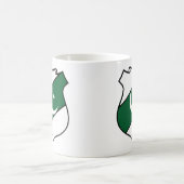 Het schild van Pakistan Koffiemok (Center)