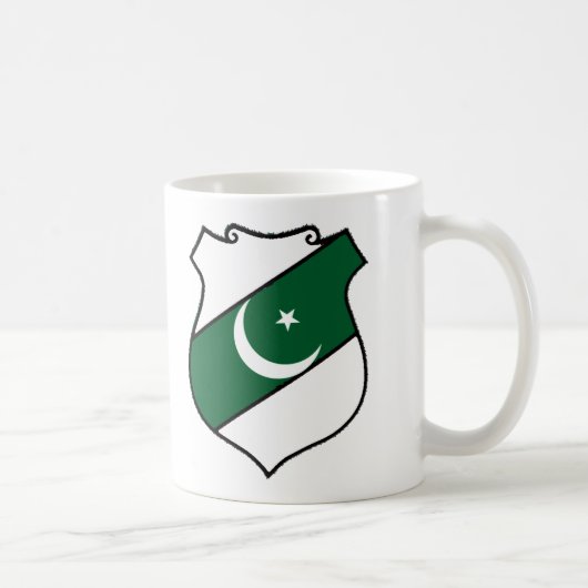 Het schild van Pakistan Koffiemok (Rechts)