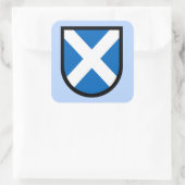 Het Schild van St. Andreas Vierkante Sticker (Tas)