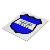 Het Schild van St. Michael (Stijl 2) Tegeltje (Zijkant)
