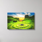 Het Schilderachtig eiland Skye in Schotland Canvas Afdruk (Voorkant)