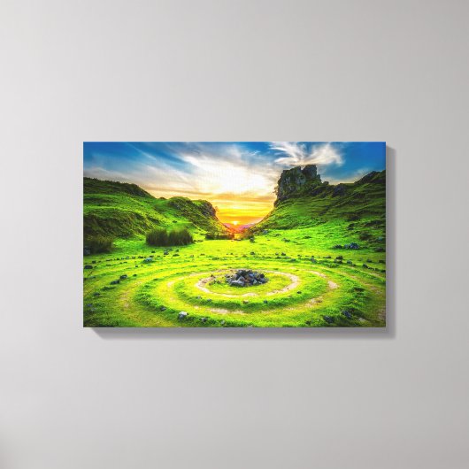 Het Schilderachtig eiland Skye in Schotland Canvas Afdruk (Voorkant)