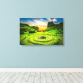 Het Schilderachtig eiland Skye in Schotland Canvas Afdruk (Insitu (Houten vloer))